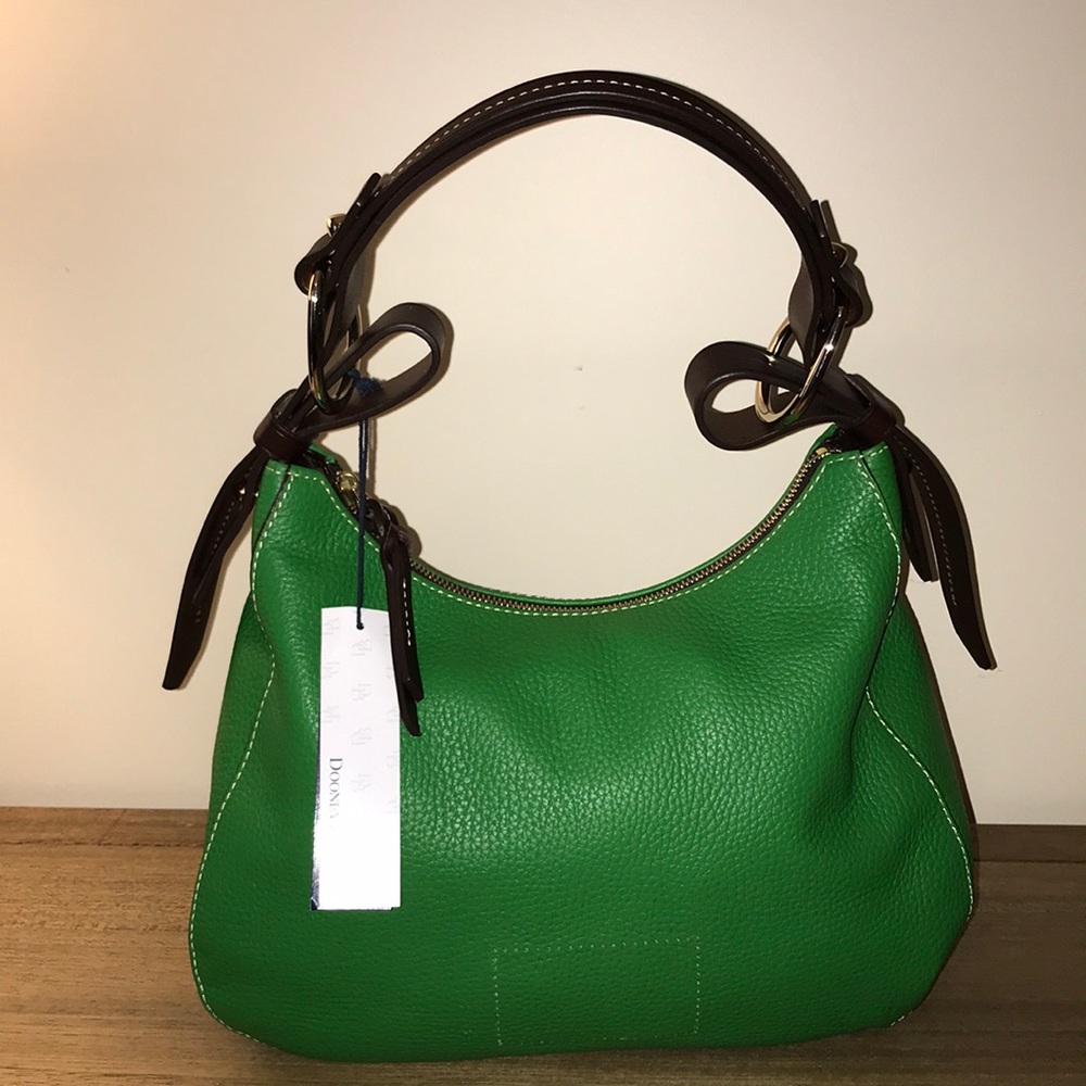 Dooney & Bourke Green Leather Shoulder Bag